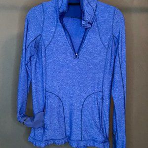 Lululemon Forthright 1/2 Zip in Blue